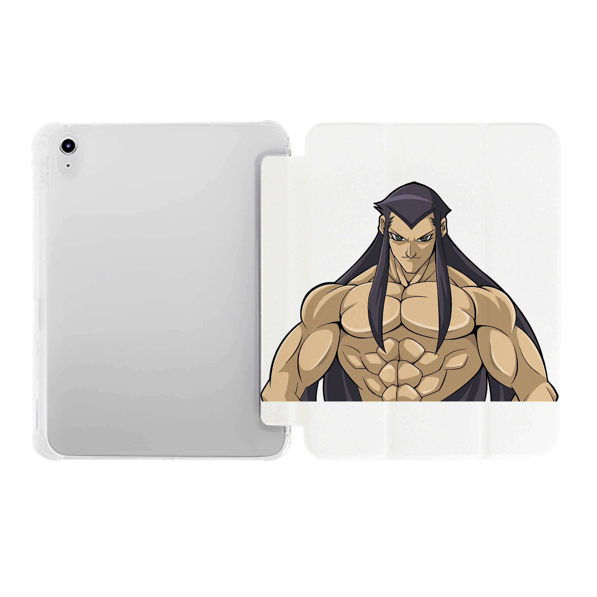 （画像用） 遊☆戯☆王 Yu-Gi-Oh! IPad ケース ペン収納付き 三つ折りスタンド PUレザー×シリコン 対応機種9.5/10.5/10.9インチ